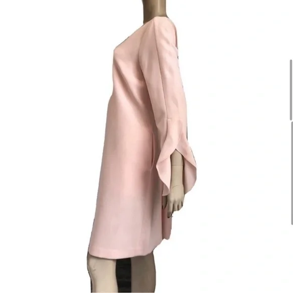 NEW Lafayette148 New York pink Emory Ruffle Cuff dress - Picture 6 of 15